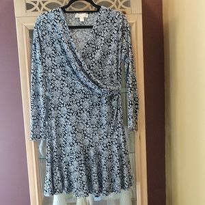 Long sleeve floral patterned Michael Kors dress